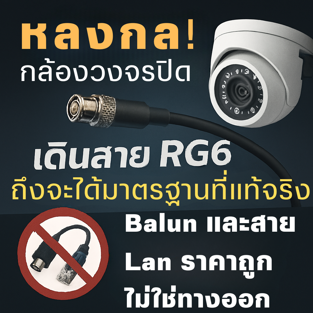 หลงกล Balun กล้องวงจรปิดขอนแก่น