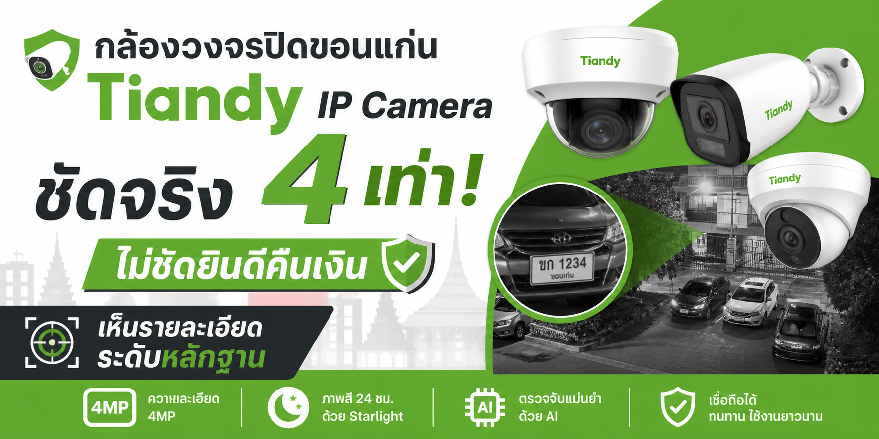 Tiandy เทียนดี้ ขอนแก่น IP camera