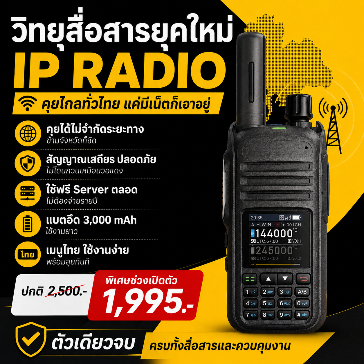 TALKLY EZ-07 Nologo IP RADIO