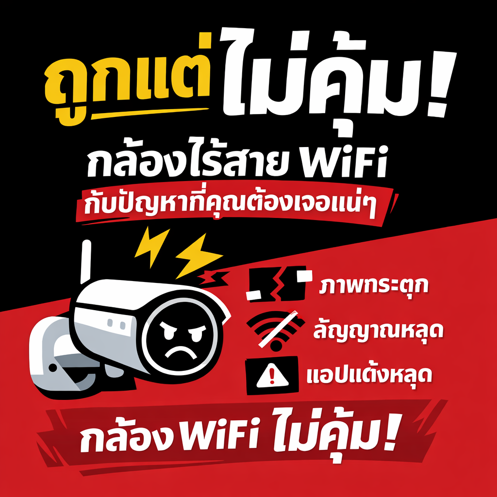 กล้องไร้สายขอนแก่น ราคาถูก ปัญหาเยอะ